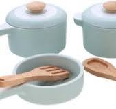 houten speelgoed pannenset