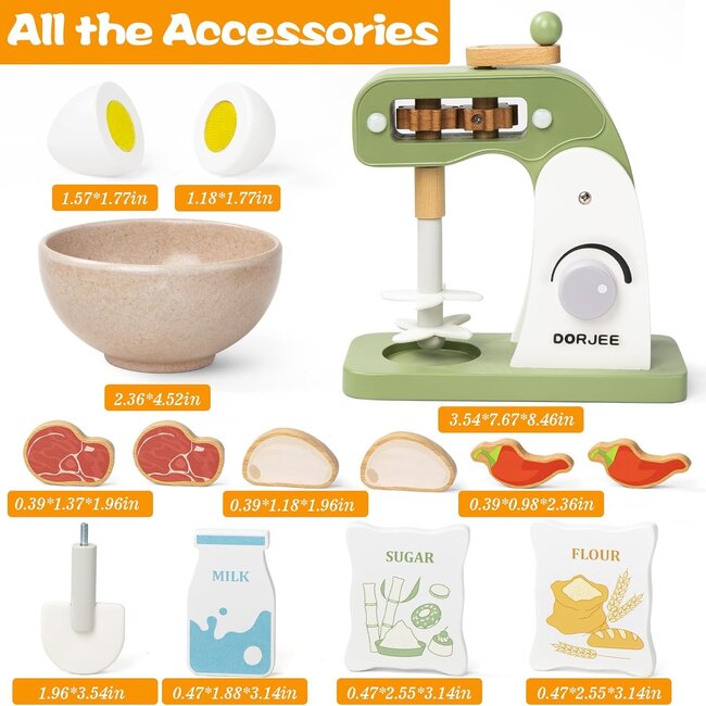 houten mixer speelgoed