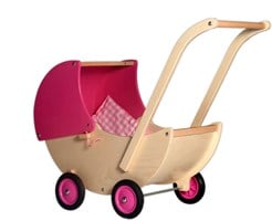 houten speelgoed poppenwagen