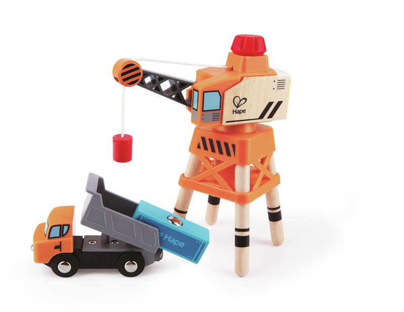 houten speelgoed hijskraan