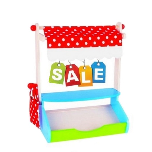 houten speelgoed marktkraam