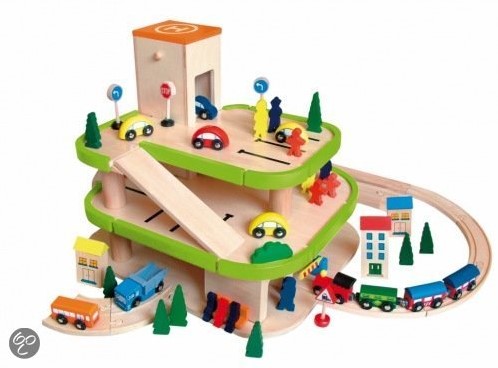 houten speelgoedgarage
