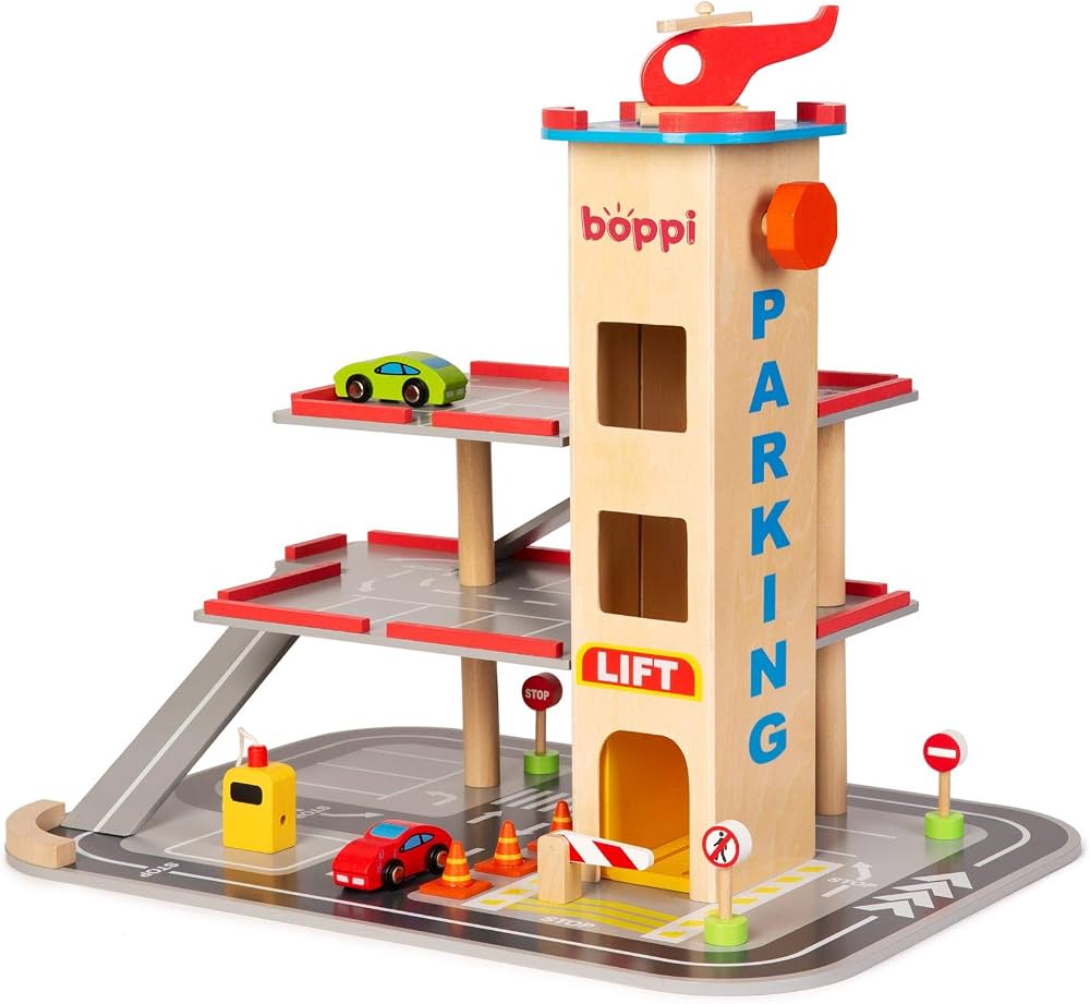 speelgoed garage met lift